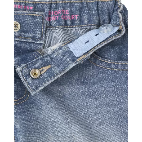 The Children's Place Baby Toddler Girls Denim Shortie Shorts