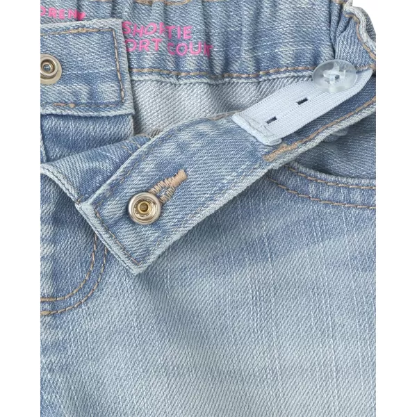 The Children's Place Baby Toddler Girls Denim Shortie Shorts