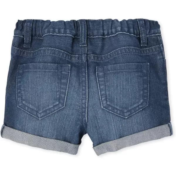 The Children's Place Baby Toddler Girls Denim Shortie Shorts