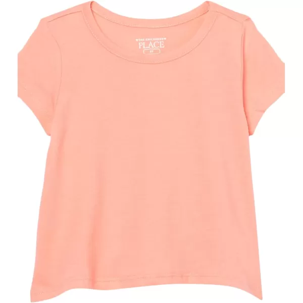 The Children's Place Baby and Toddler Girls High Low Basic Layering Tee