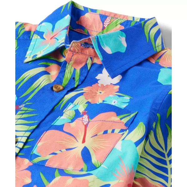 The Children's Place Big Boys' Short Sleeve Button Down Shirt