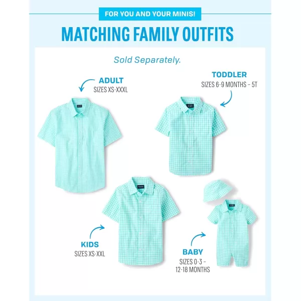 The Children's Place Big Boys' Short Sleeve Button Down Shirt