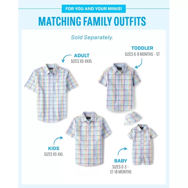 The Children's Place Big Boys' Short Sleeve Button Down Shirt