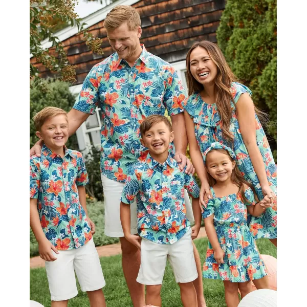 The Children's Place Big Boys' Short Sleeve Button Down Shirt