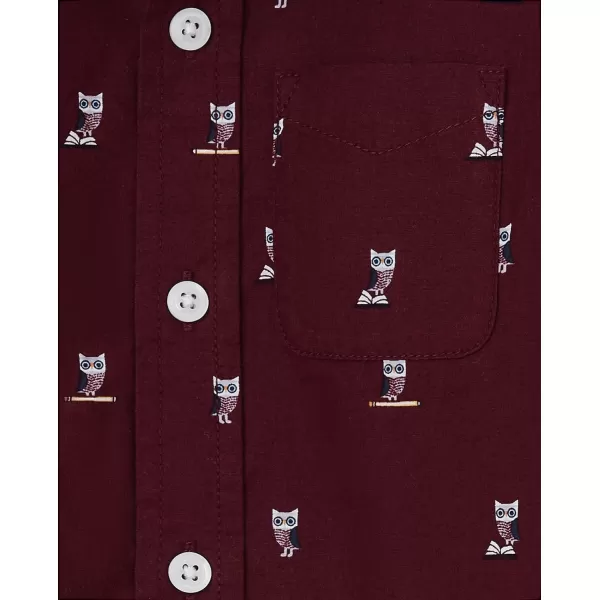 The Children's Place Big Boys' Short Sleeve Button Down Shirt