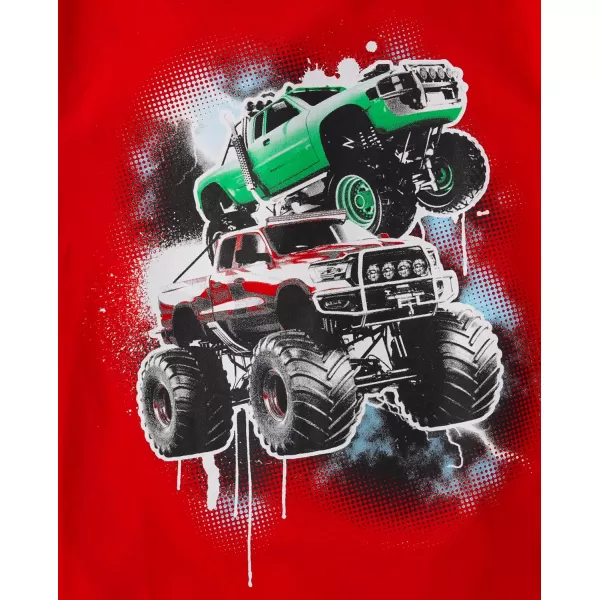 The Children's Place Boys' Vehicles Short Sleeve Graphic T-Shirts,multipacks