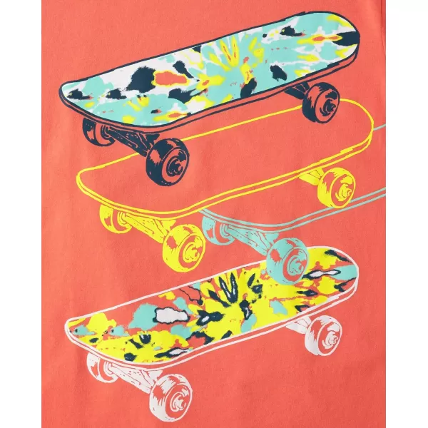 The Children's Place Boys' Vehicles Short Sleeve Graphic T-Shirts,multipacks