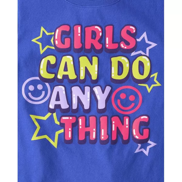 The Children's Place Girl Power Short Sleeve Graphic T-Shirts, Multipacks