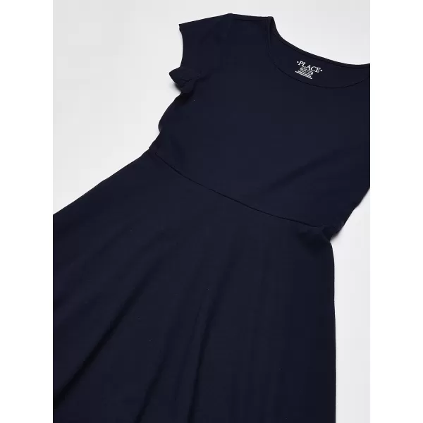 The Children's Place Girls Short Sleeve Basic Skater Dress