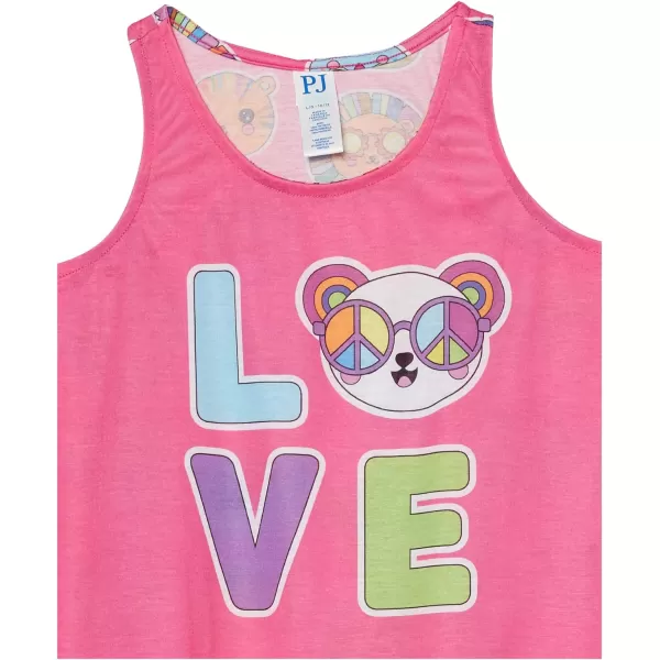 The Children's Place Girls' Sleeveless Tank Top and Short 2 Piece Pajama Set