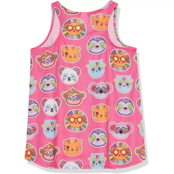 The Children's Place Girls' Sleeveless Tank Top and Short 2 Piece Pajama Set