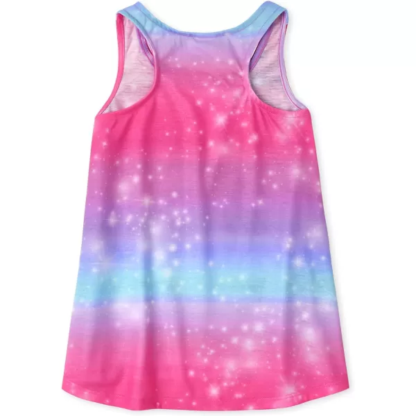 The Children's Place Girls' Sleeveless Tank Top and Short 2 Piece Pajama Set