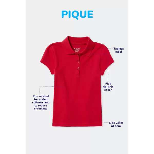 The Children's Place Girls' Uniform Pique Polo