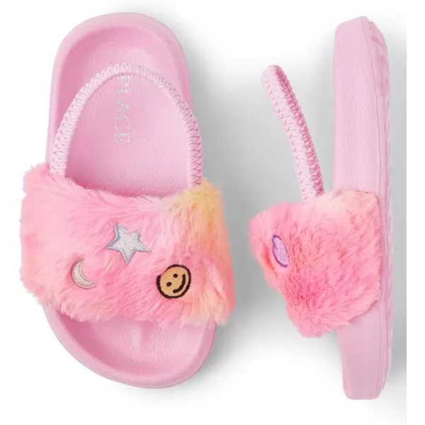 The Children's Place Girl's and Toddler Slides with Backstrap Sandal