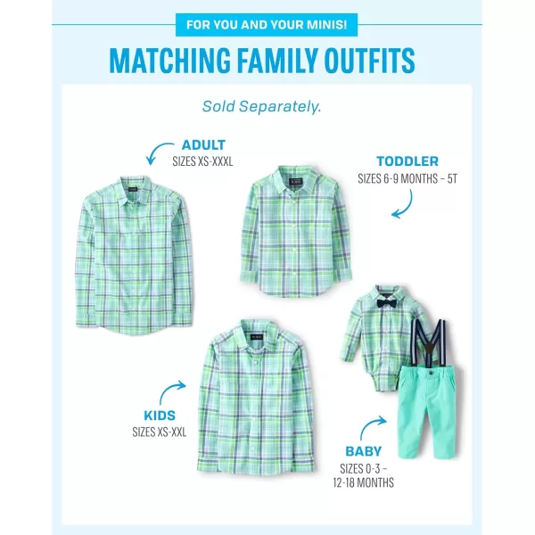 The Children's Place Kids' Coordinating Family Outfits, Mommy &amp; Me, Dad &amp; Son, Baby, Mint to Be Collection