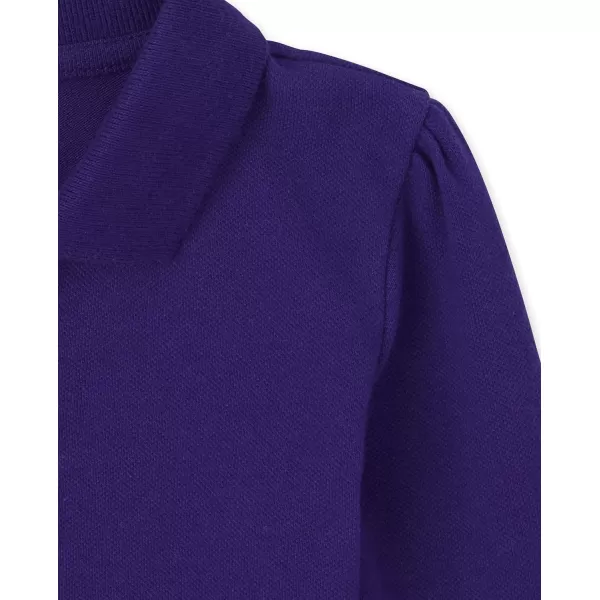 The Children's Place Toddler Girls Long Sleeve Ruffle Pique Polo