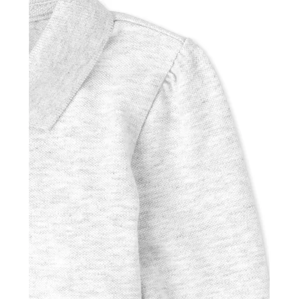 The Children's Place Toddler Girls Long Sleeve Ruffle Pique Polo