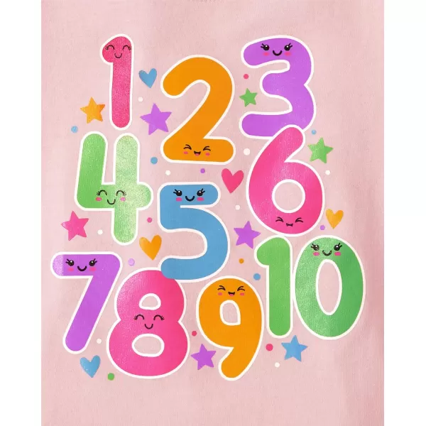 The Children's Place Toddler Girls Short Sleeve Multi Color Graphic T-Shirt, 3 Pack