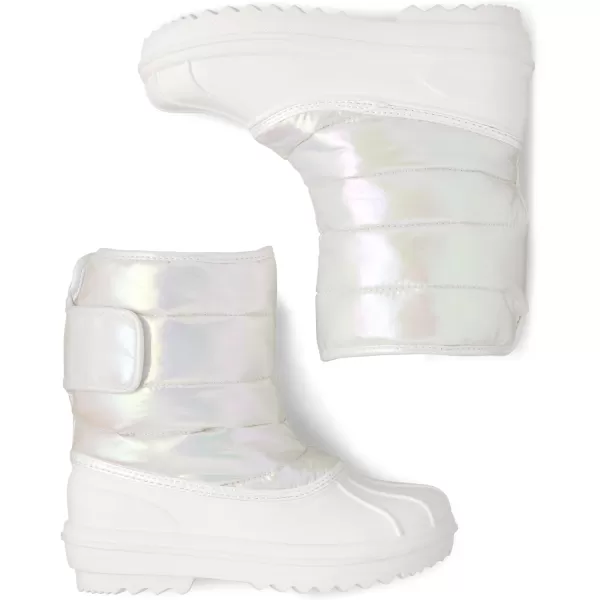 The Children's Place Unisex-Child and Toddler Faux Fur Trim Winter Snow Boots