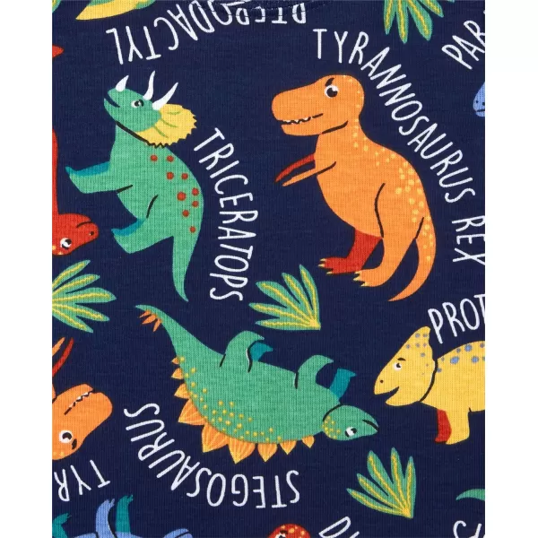 The Children's Place baby boys Dino Allover Snug Fit Cotton 2 Piece Cotton Pajamas