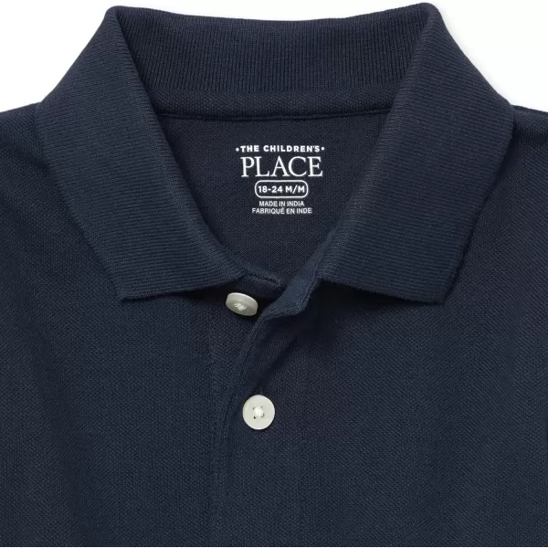 The Children's Place baby boys Long Sleeve Pique Polo