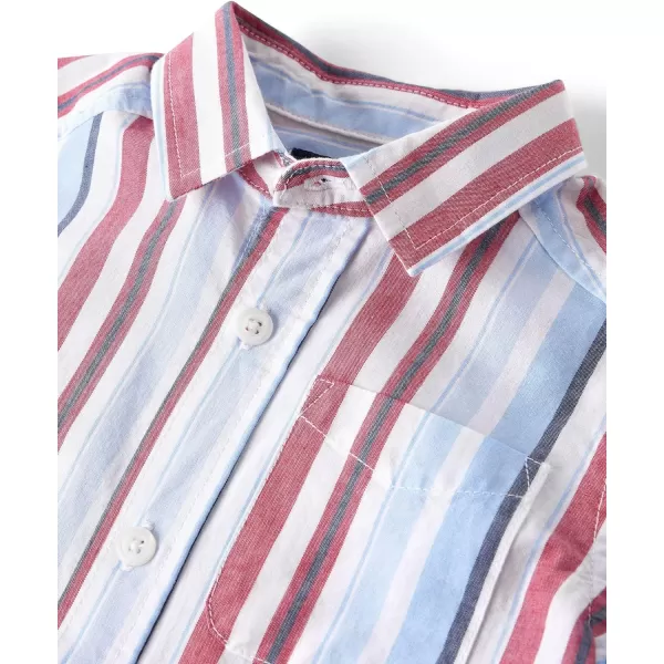 The Children's Place baby boys Short Sleeve Button Down Shirt