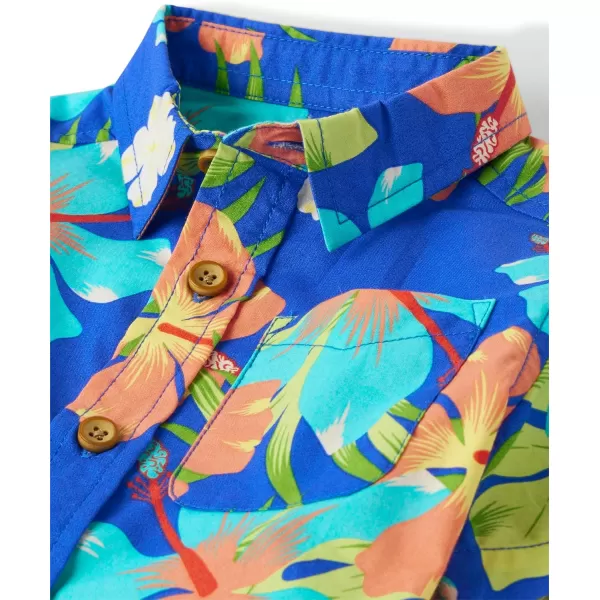 The Children's Place baby boys Short Sleeve Button Down Shirt