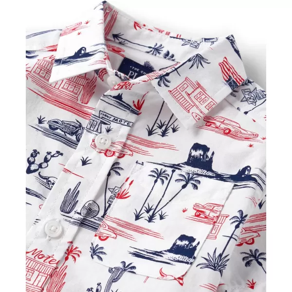 The Children's Place baby boys Short Sleeve Button Down Shirt
