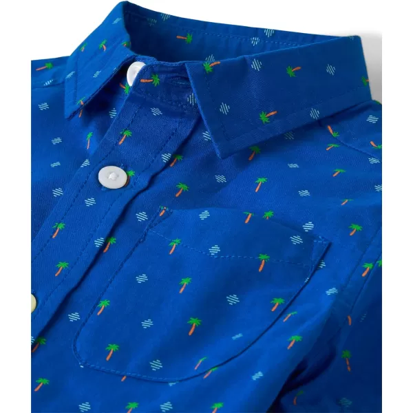 The Children's Place baby boys Short Sleeve Button Down Shirt