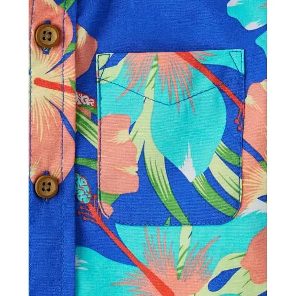 The Children's Place baby boys Short Sleeve Button Down Shirt