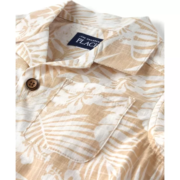 The Children's Place baby boys Short Sleeve Button Down Shirt