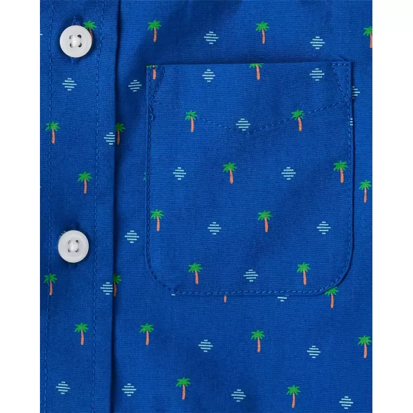 The Children's Place baby boys Short Sleeve Button Down Shirt