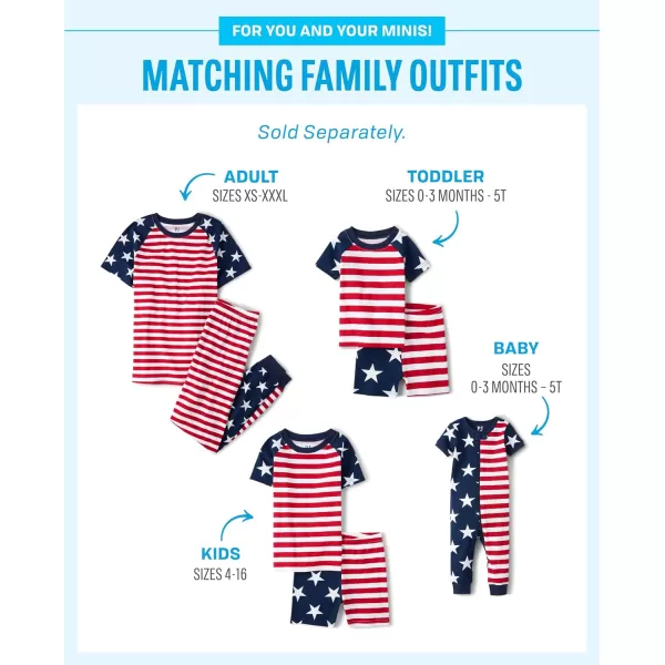 The Children's Place baby girls Americana Snug Fit Cotton One Piece Pajamas