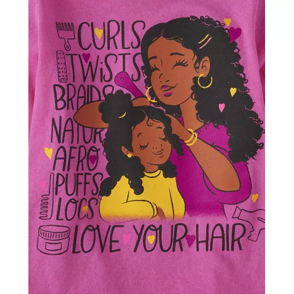 The Children's Place baby girls Hair Love Long Sleeve Graphic T Shirt