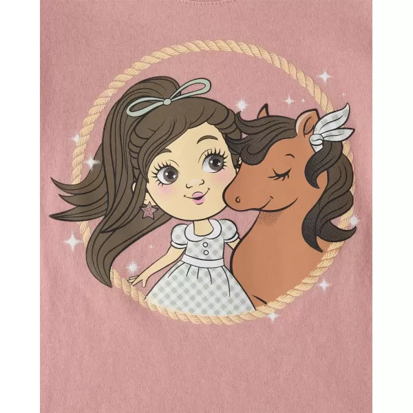 The Children's Place baby girls Horse Short Sleeve Graphic T Shirt