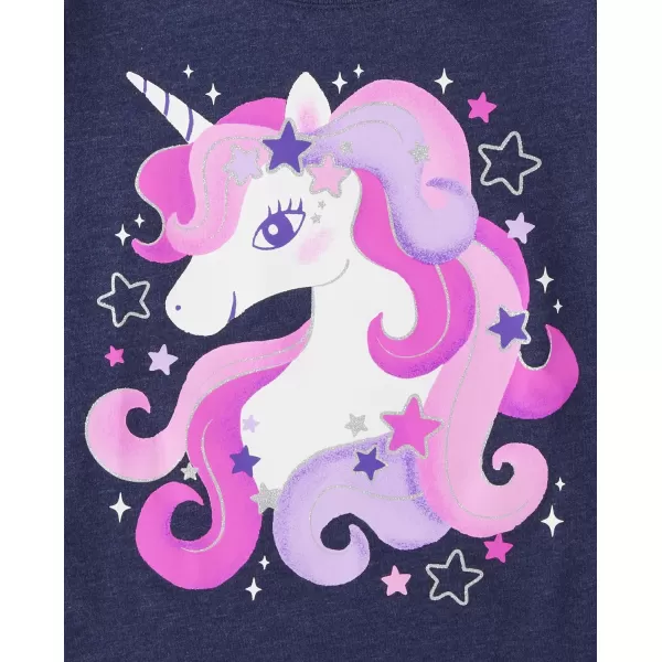 The Children's Place baby girls Pink Unicorn Long Sleeve Graphic T Shirt