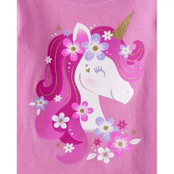 The Children's Place baby girls Unicorn Graphic Short Sleeve T Shirt