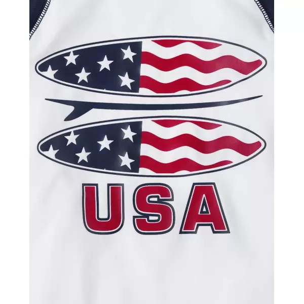 The Children's Place boys Short Sleeve Rashguard