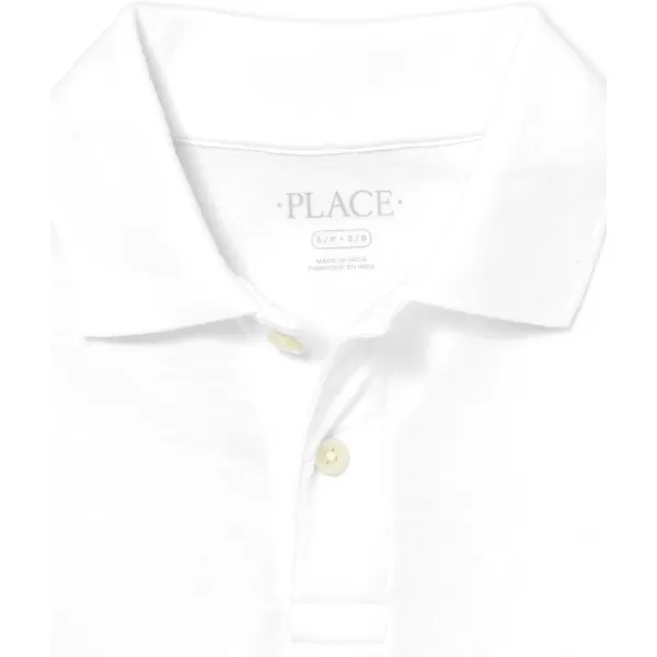 The Children's Place boys Uniform Long Sleeve Pique Polo 4 Pack