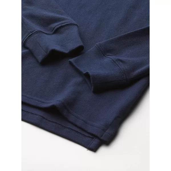 The Children's Place boys Uniform Long Sleeve Pique Polo 4 Pack