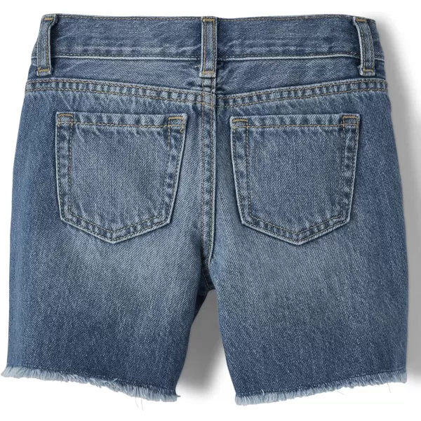The Children's Place girls Denim Midi Shorts