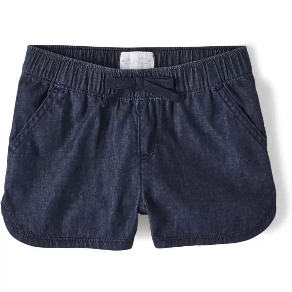 The Children's Place girls Denim Pull on Shorts