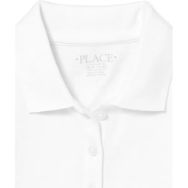 The Children's Place girls Long Sleeve Pique Polo 2 Pack
