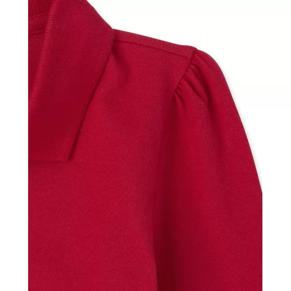 The Children's Place girls Long Sleeve Pique Polo 2 Pack