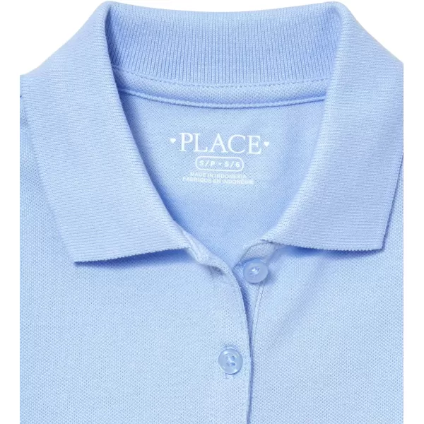 The Children's Place girls Long Sleeve Pique Polo 2 Pack