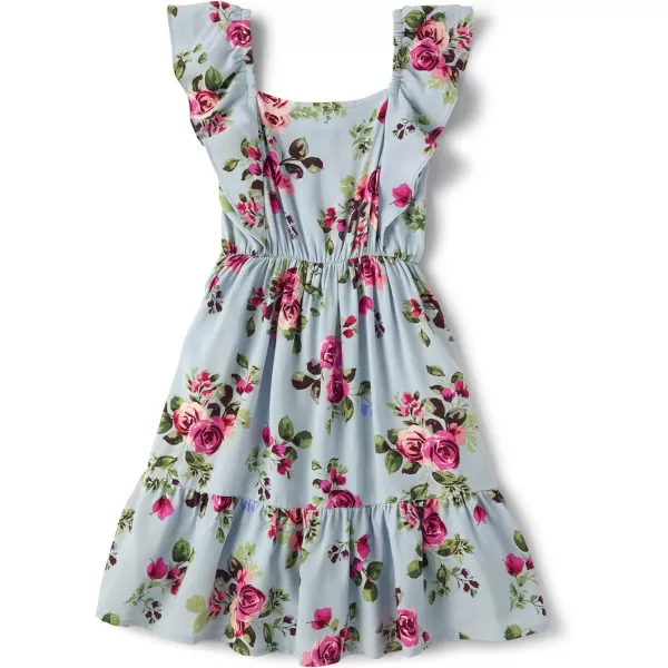 The Children's Place girls Mommy And Me Floral Tiered Dress