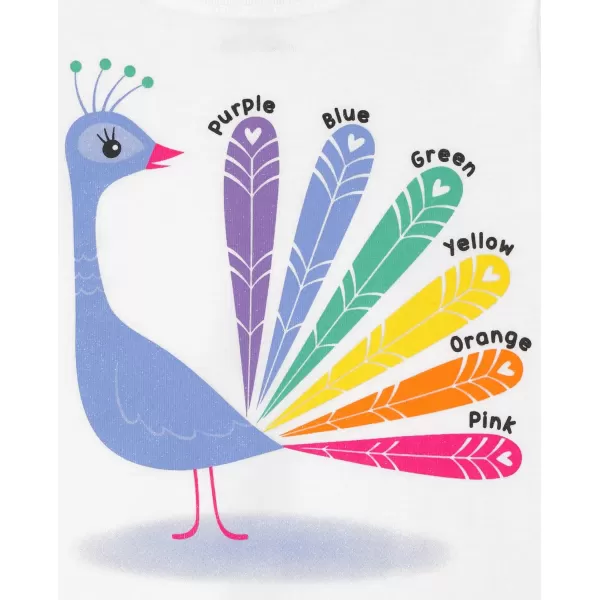 The Children's Place girls Multi Color Short Sleeve Graphic T shirt 2 Pack