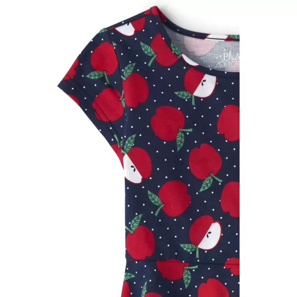 The Children's Place girls Short Sleeve Fashion Skater Dress