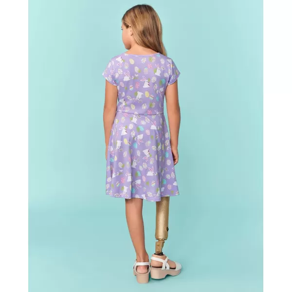 The Children's Place girls Short Sleeve Fashion Skater Dress