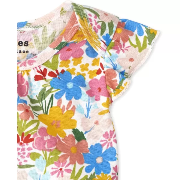 The Children's Place unisex baby And Newborn Short Sleeve 100% Cotton Bodysuits